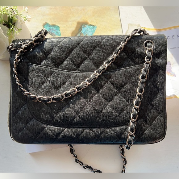 Chanel Caviar Classic Jumbo Double Flap Bag - Picture 2 of 10